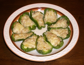 ピーマンのツナ玉チーズ焼き