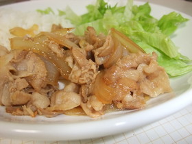 お手軽簡単に❤豚のしょうが焼き