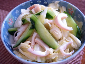 塩丸いかの酢の物