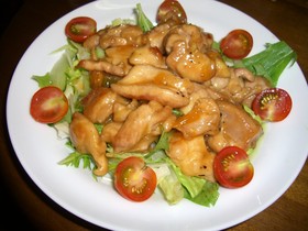 鶏もも肉の柚子茶煮