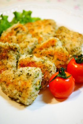 ✿鶏肉の海苔塩パン粉焼き✿ 