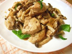 やわらかい！鶏ムネ肉の酒塩炒め*
