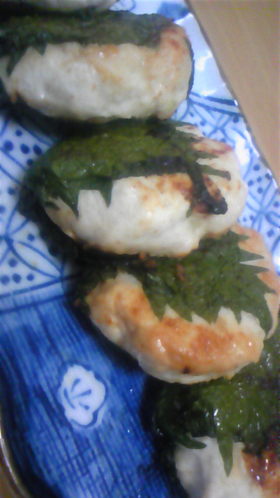 ヘルシー♪ささみと大葉のつくね