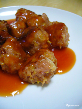 野菜たっぷり肉団子
