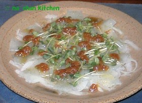 刺身コンニャクでカルパッチョ