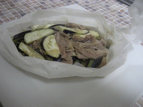 簡単♬豚to茄子の味噌煮込み♬