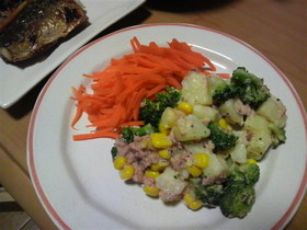 温野菜とツナのまったりサラダ