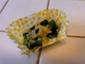 お弁当にもう1品！レンジでインゲンチーズ