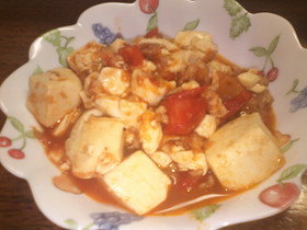 さっぱりトマト麻婆豆腐!?