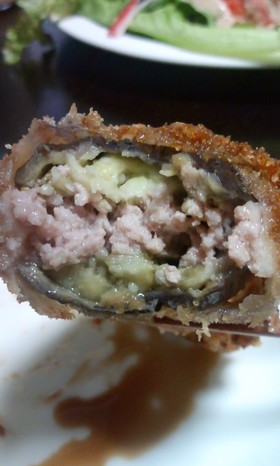 なす丸ごとはさみ揚げ