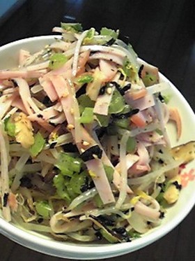 ★松茸のお吸い物deもやし和え★