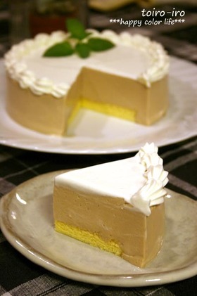 簡単★ミルクコーヒーのババロアケーキ!