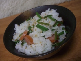 クレソンご飯