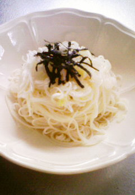 茹でてかけるだけ!!塩ダレそうめん★