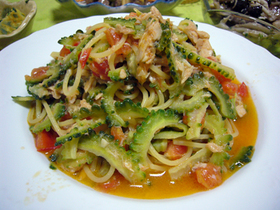 苦くない！ゴーヤとツナのパスタ☆
