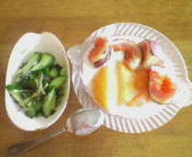 もう1品に簡単★梅青じそきゅうり