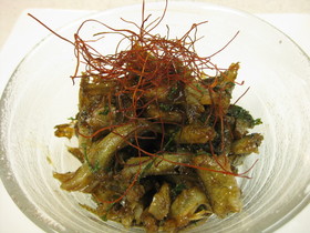 ハゼの甘露煮　梅シソ風味
