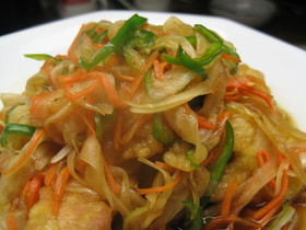 我が家の甘酢鶏☆野菜たっぷり