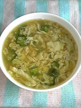＊トロトロ☆オクラたまご中華スープ＊