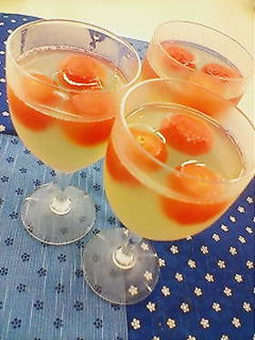 夏色♪ミニトマトのゼリー♪