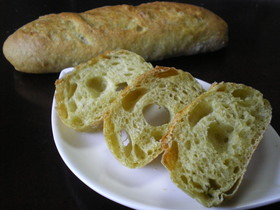 どっさり！ほうれん草のフランスパン♪