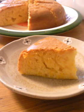 炊飯器とHMでラクラク夏みかんケーキ