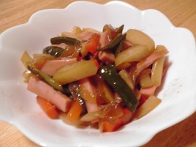 じゃがいも＆野菜の焼肉のタレ炒め