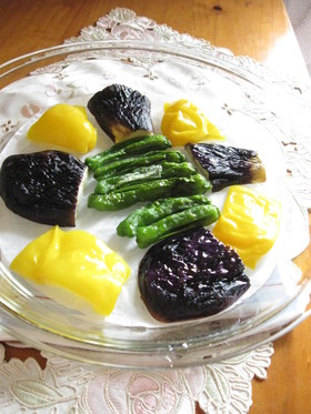ローカロリー♡我が家の夏野菜の素揚げ