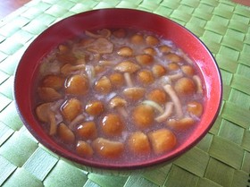 なめこと長芋のとろとろ味噌汁