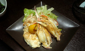 ずわい蟹のバター醤油焼き