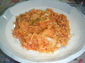 ♬簡単〜我が家のキムチチャーハン♬