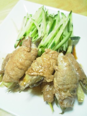 みょうがの豚肉巻き