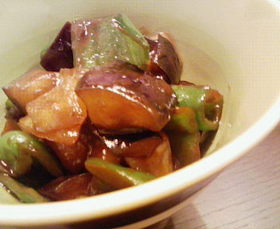 * 茄子の油味噌炒め *