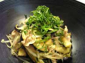 ノンオイル☆豚肉と野菜のみょうが和え