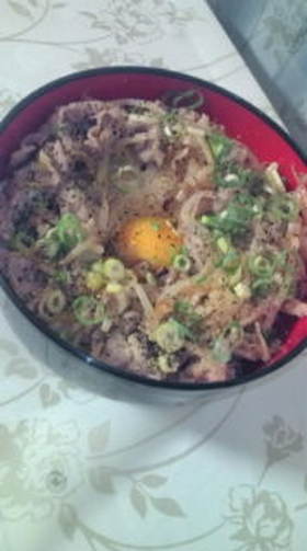 簡単！ネギ塩豚丼♪