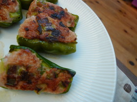 かんたんヘルシー❤和風ピーマンの肉詰め