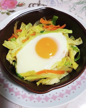 ☆卵とキャベツのやわらか蒸しココット☆