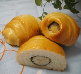 レンジパン生地で、ちくわパン
