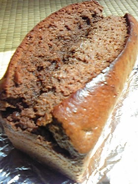 しっとりパウンドケーキinチョコバナナ