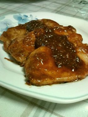 豚ロース肉のにんにく味噌ソテー