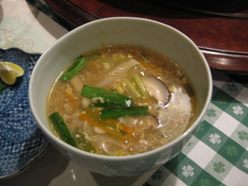 スープダイエット①酸辣湯風豚肉のスープ