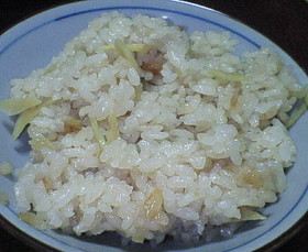 あっさり。生姜ご飯