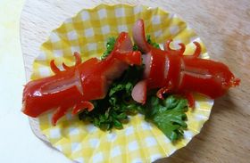 キャラ弁　カブトムシとクワガタムシ