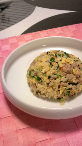 野菜嫌いの娘へ☆小松菜チャーハン