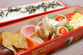 簡単お弁当 キャベツの豚肉巻き