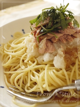 超簡単☆おろしであっさり冷製パスタ