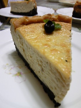 オレオとバナナのチーズケーキ
