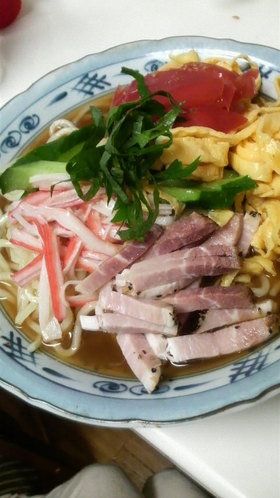 混ぜるだけ☆手作りスープで年中中華冷麺☆