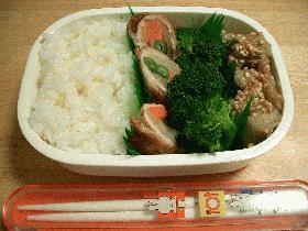 豚肉の三色巻き