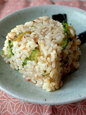 ゴーヤの梅味噌炒飯　★簡単★絶品★